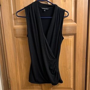 Benni Wrap Front Ruched Knit Top